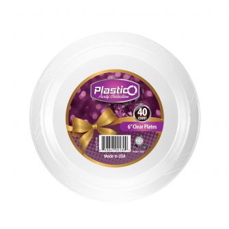 6" Clear Plates