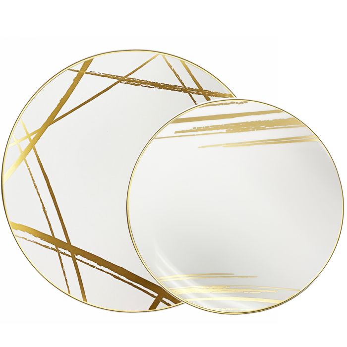 Plates Combo Gold Brushstroke