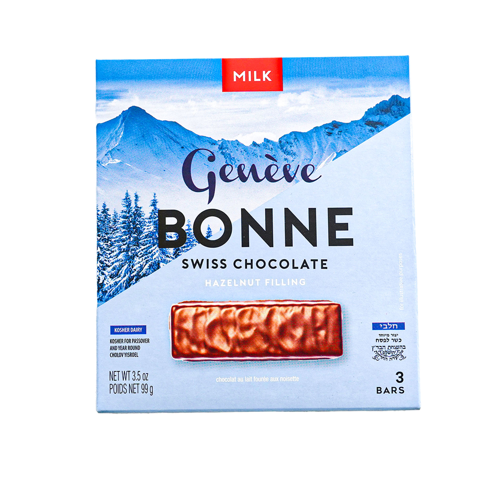 Bonne Swiss Chocolate 3pk Milk
