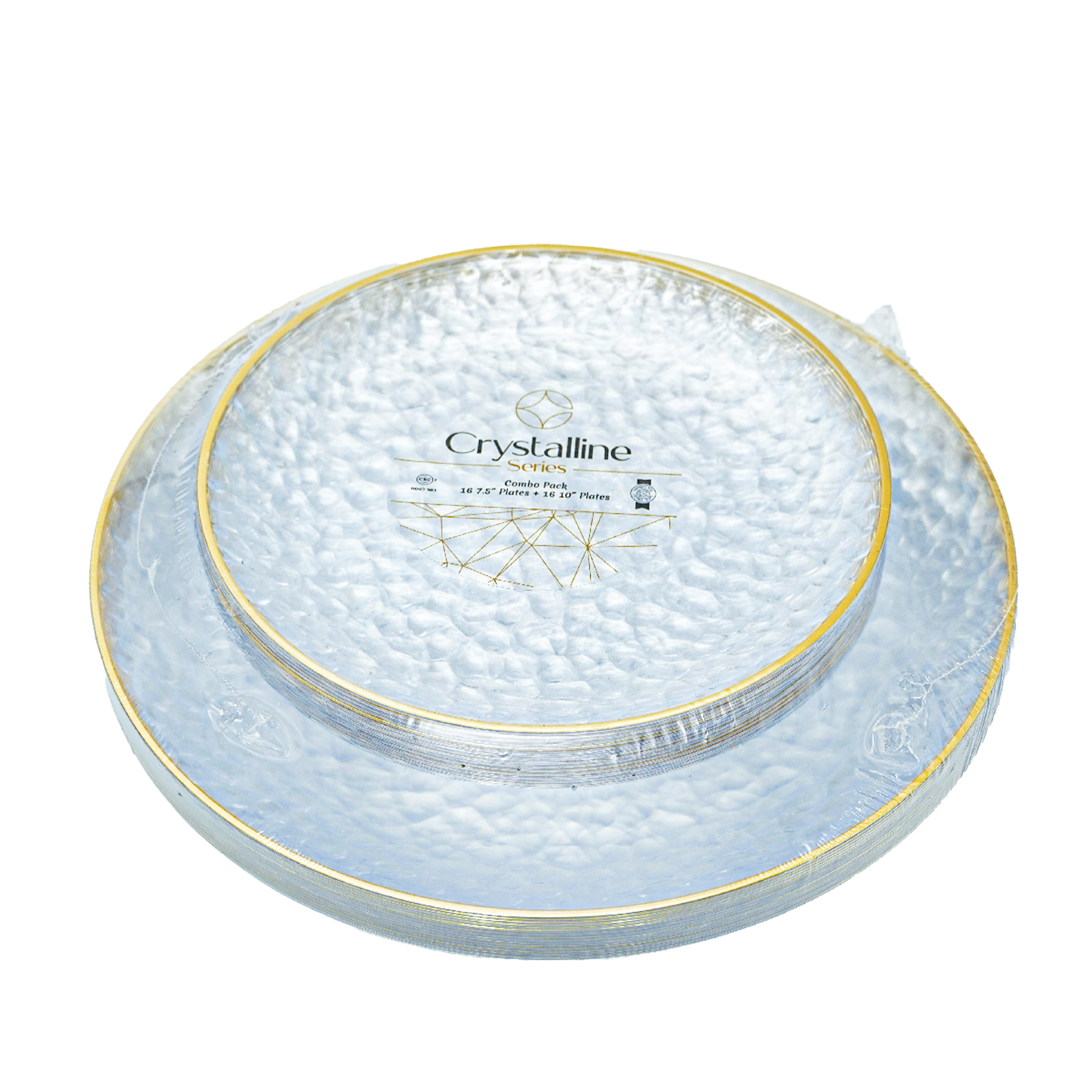 Plates Combo Clear & Glitter