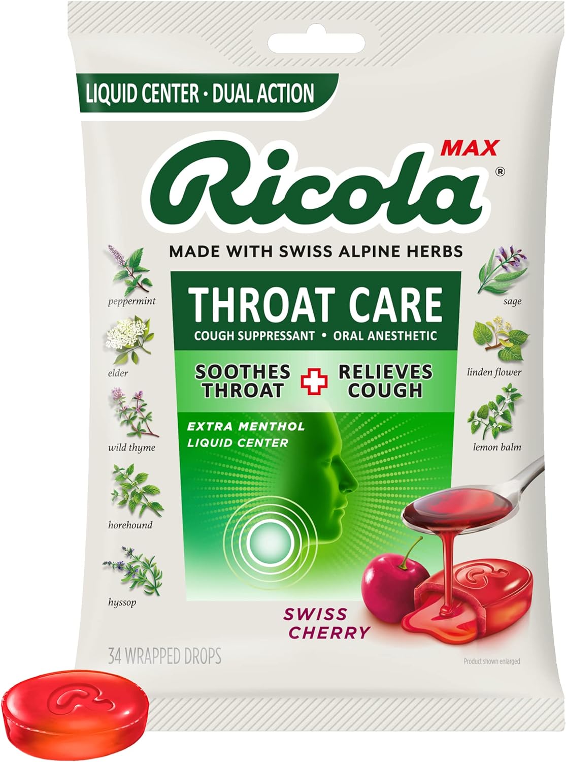 Ricola Max Throat Cherry