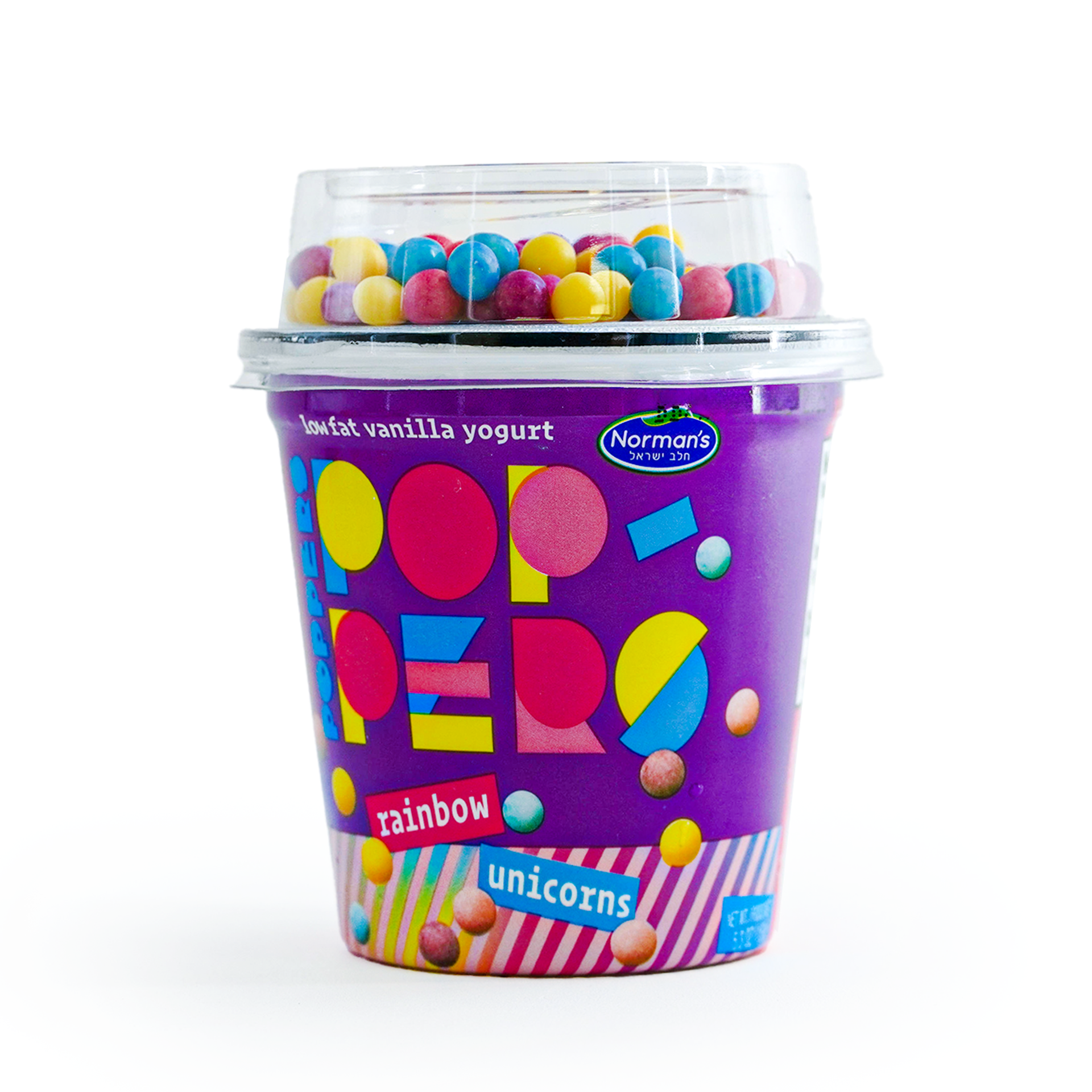Poppers Rainbow Vanilla Yogurt