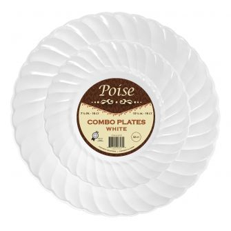 Plates White Combo