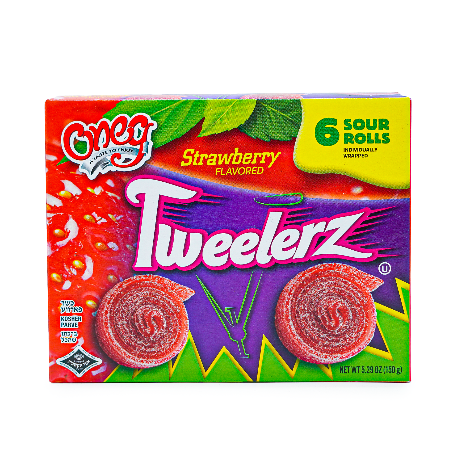 Tweelerz Sour Rolls Strawberry Fruit