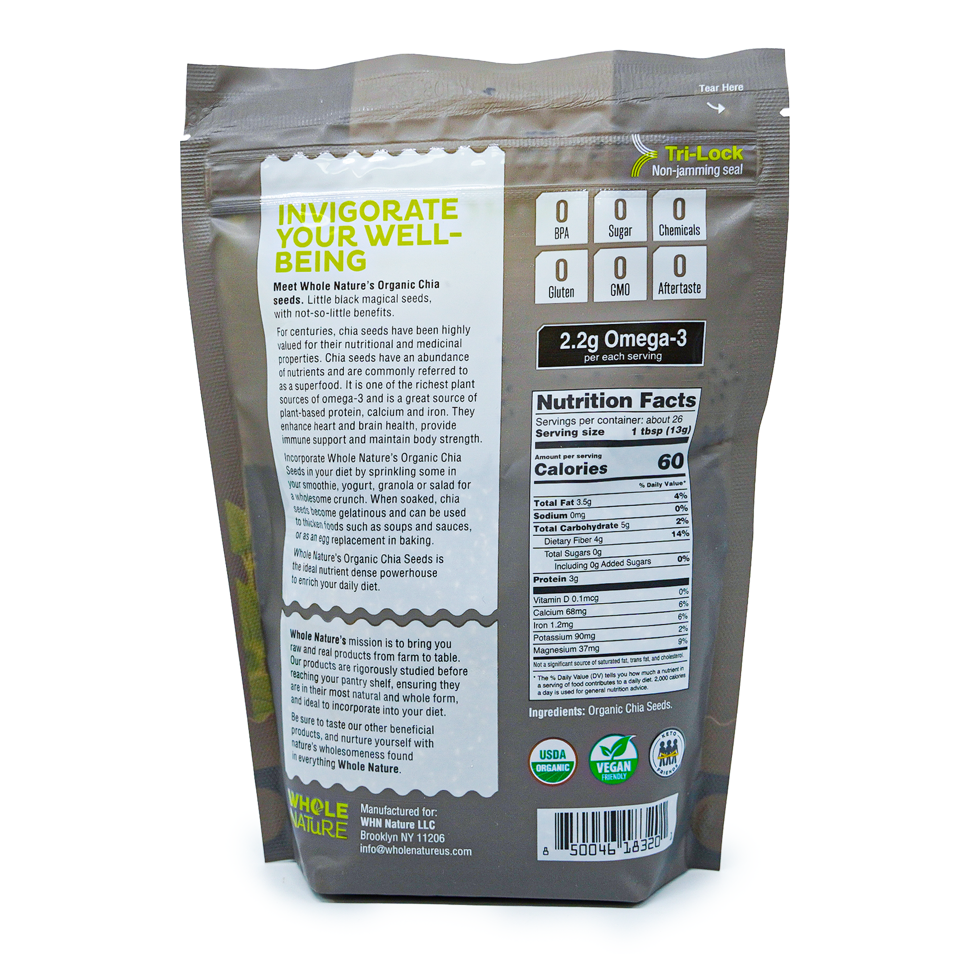 All fresh Supermarket | ORGANIC CHIA SEEDS 12 OZ.