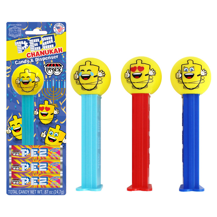 Chanukah Pez Candy & Dispenser