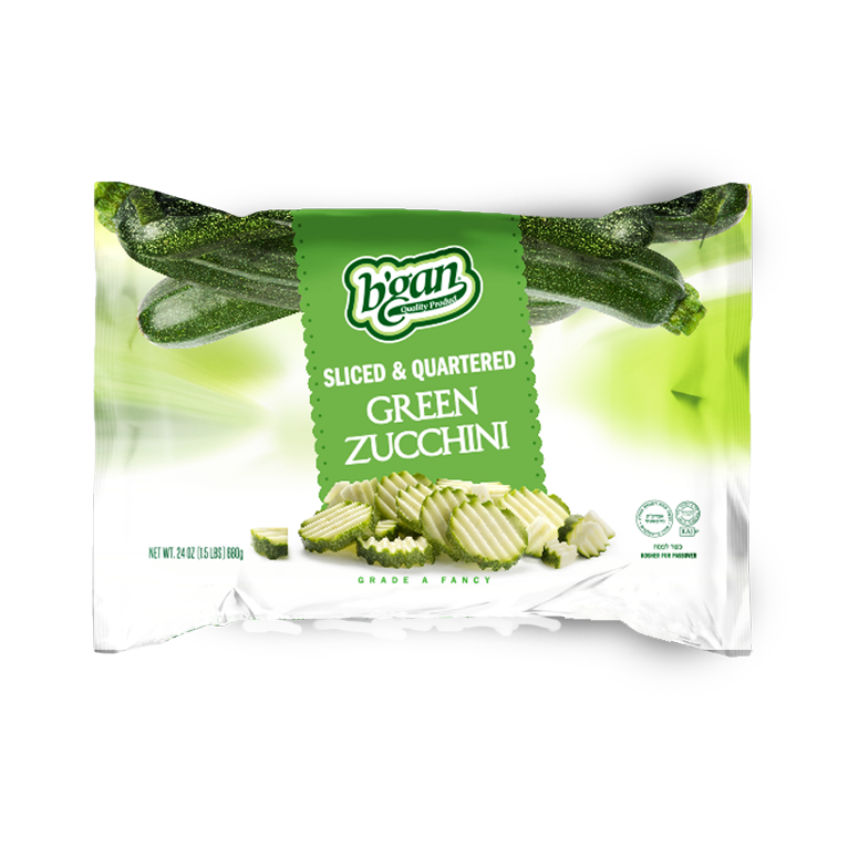 Green Zucchini Sliced